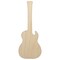 Electric Guitar Silhouette Unfinished Wood Shape Piece Cutout for DIY Craft Projects
